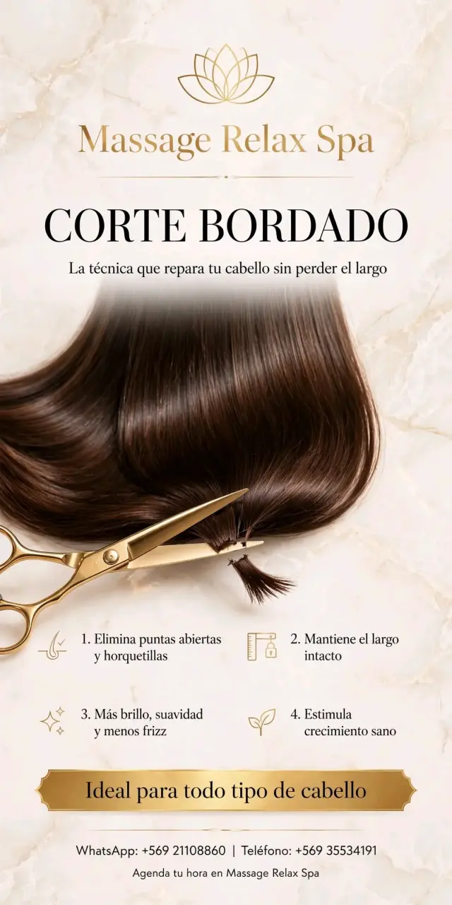Servicio de Corte Bordado en Massage Relax Spa - 1