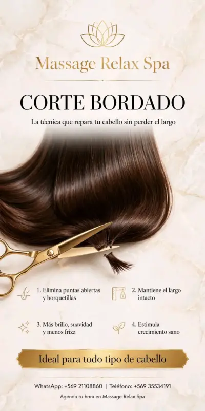 Servicio de Corte Bordado en Massage Relax Spa - miniatura 1