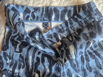 Pantalones estampados azul talla 38 para mujer - miniatura 2