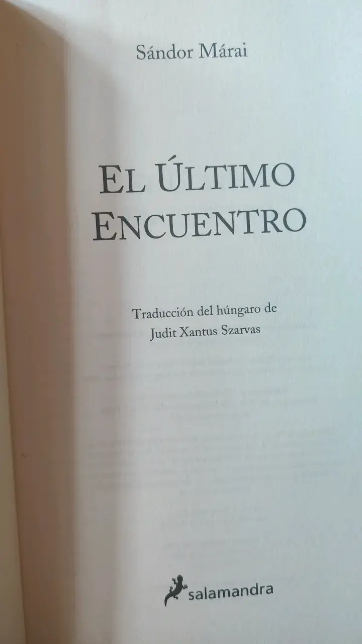 Libro El Último Encuentro de Sándor Márai - 4