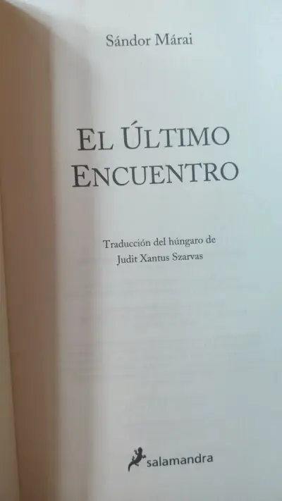Libro El Último Encuentro de Sándor Márai - miniatura 4