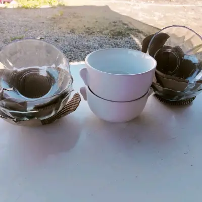 Juego de platos de vidrio transparente - miniatura 2