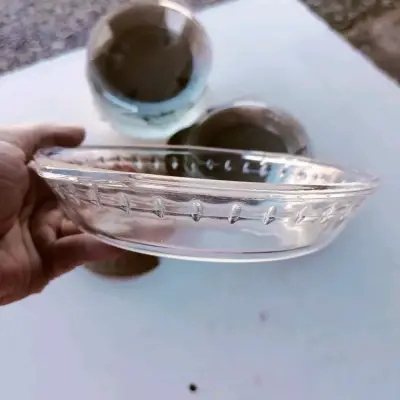 Juego de platos de vidrio transparente - miniatura 3