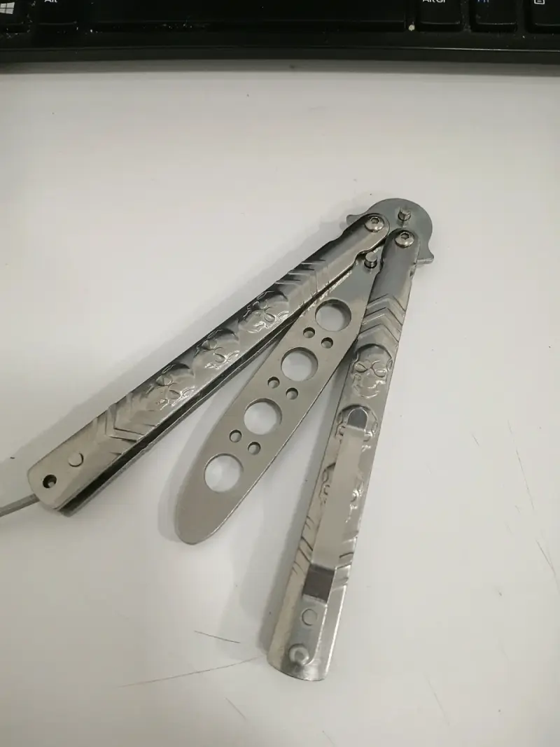 Cuchillo mariposa de entrenamiento metálico - 3