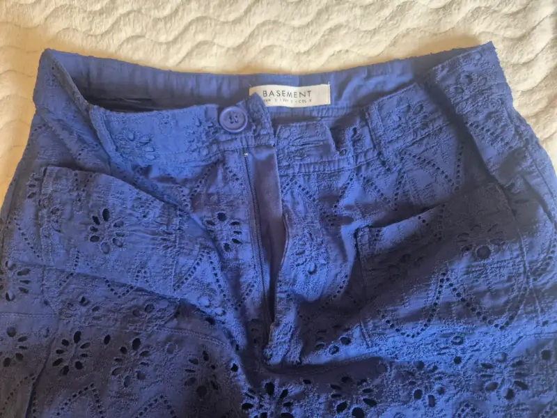 Pantalones de encaje azul para mujer Basement - 2