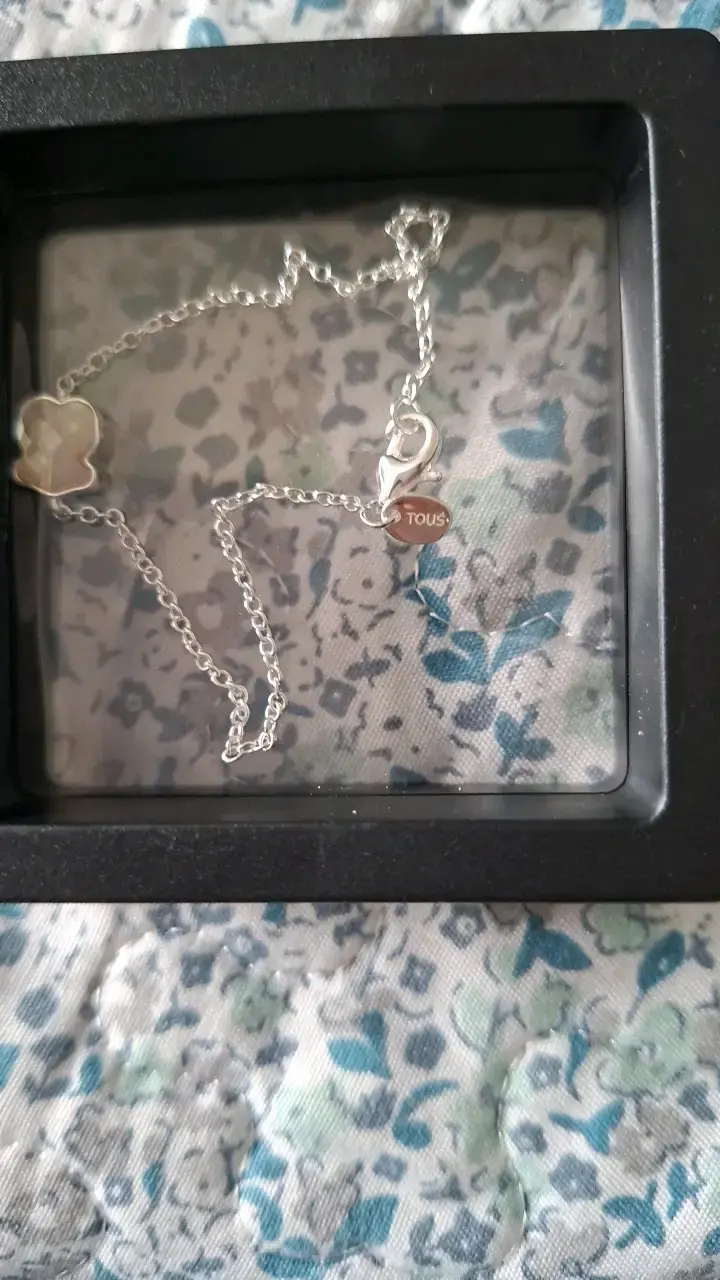 Pulsera de plata con dije de nácar Tous 18 cms - 2