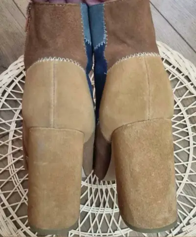 Botines de tacón alto multicolor para mujer - miniatura 4