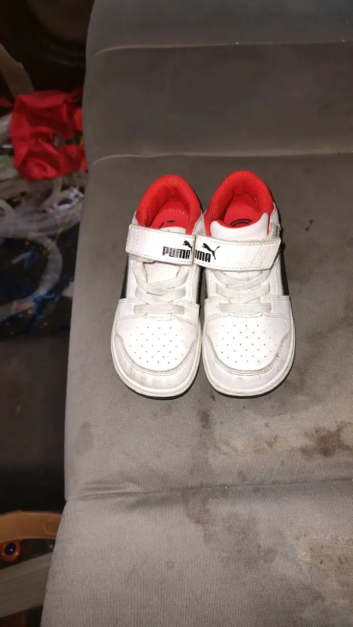 Zapatillas deportivas blancas para niños Puma - 2