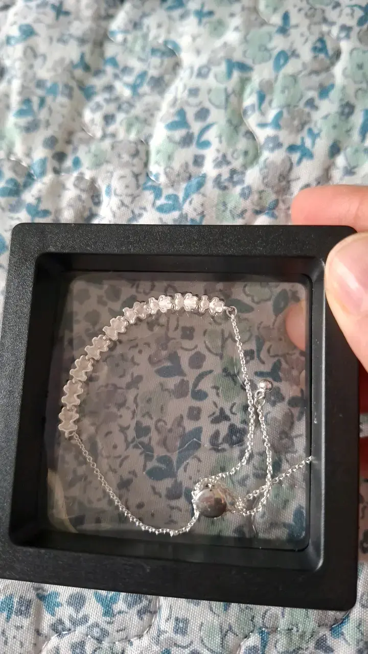 Pulsera de plata con diseño osito - 2