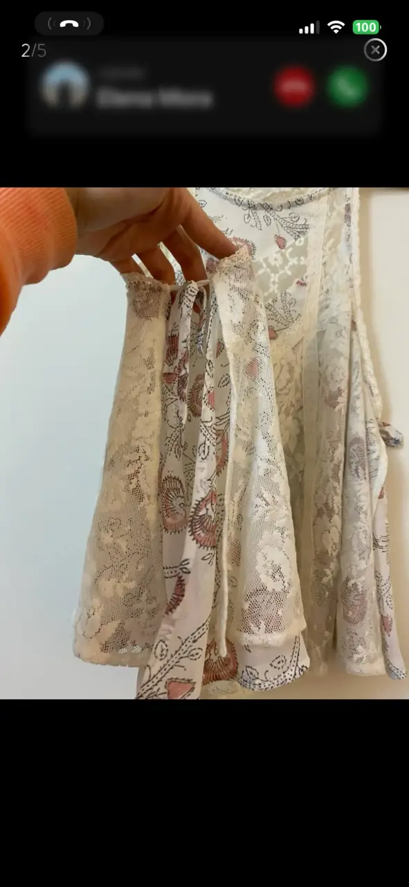 Blusa de encaje floral para mujer - 2