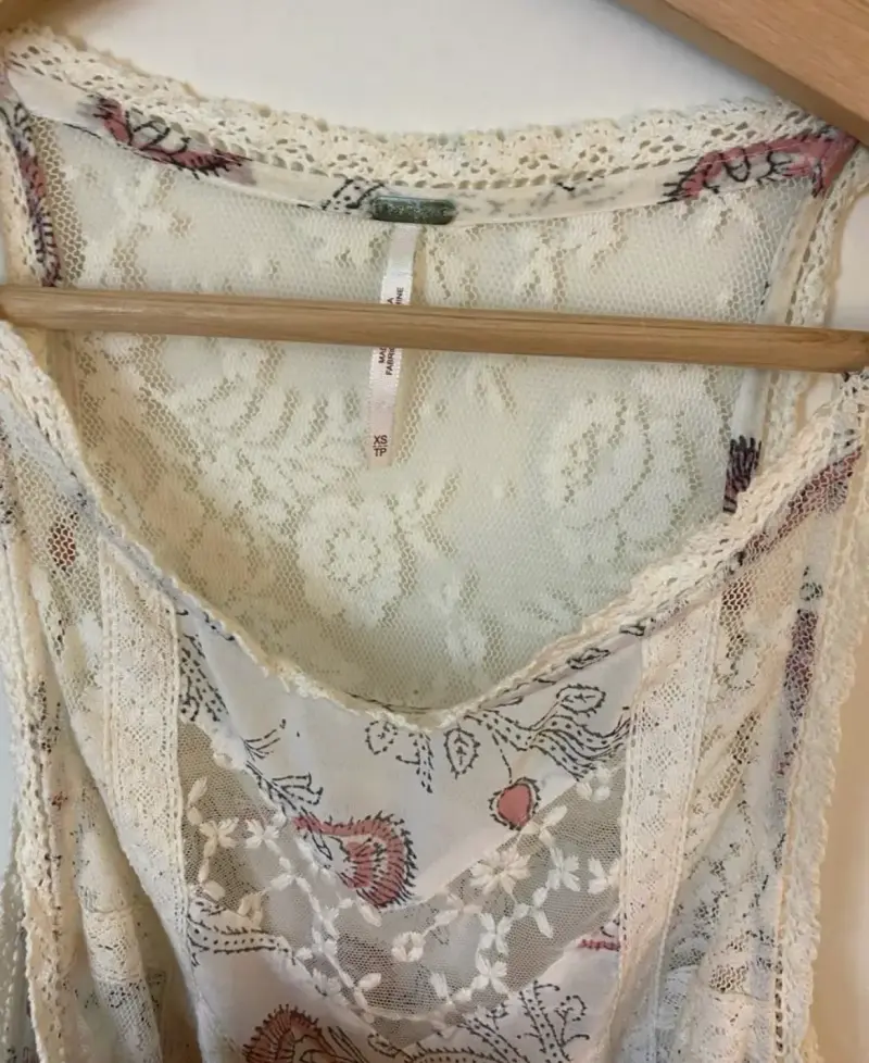 Blusa de encaje floral para mujer - 3