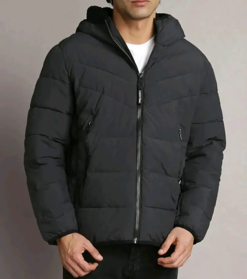 Chaqueta Calvin Klein acolchada negra para hombre - 1