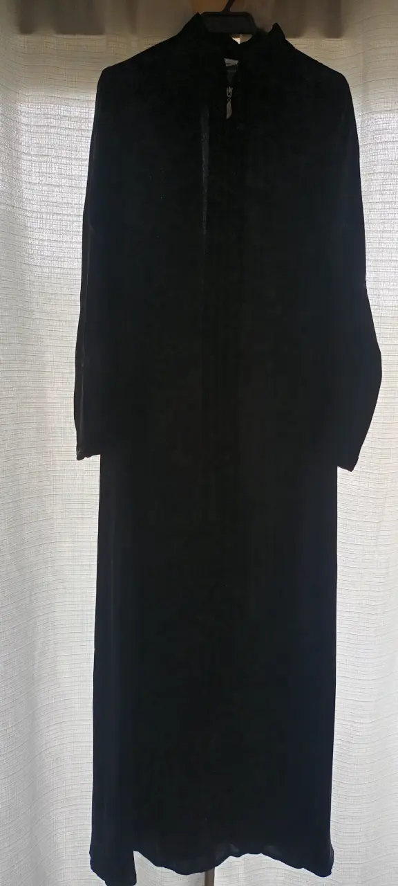 Tapadillo tipo arabe negro con detalles bordados - 3