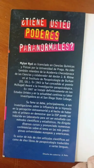 Libro '¿Tiene Usted Poderes Paranormales?' de Milan Ryzl - miniatura 3