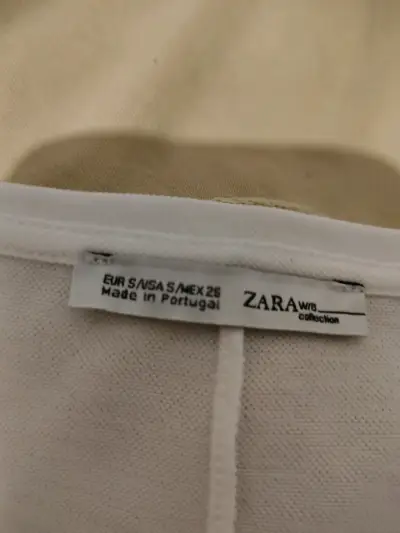 Polera Blanca Estampada Zara Mujer - miniatura 2