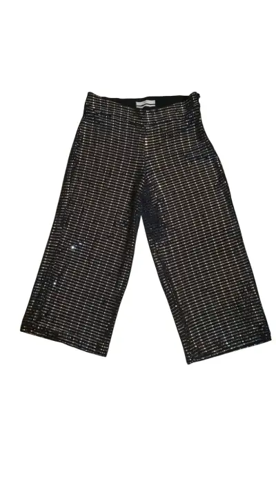 Pantalones de lentejuelas negros para fiesta - miniatura 1