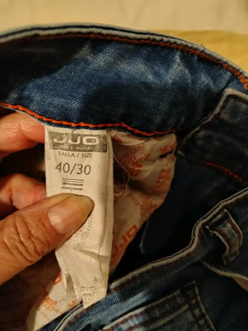 Jeans de mezclilla azul para mujer JJO talla 40 - 3