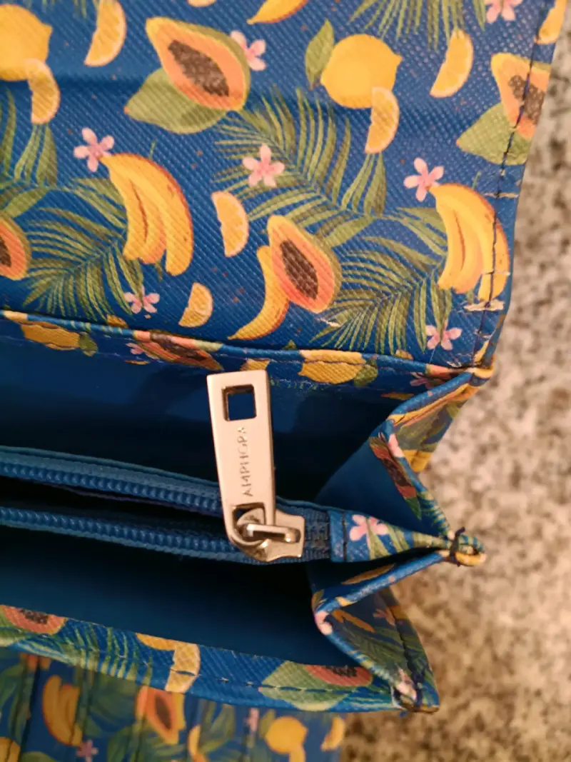 Billetera azul con diseño tropical Amphora - 3