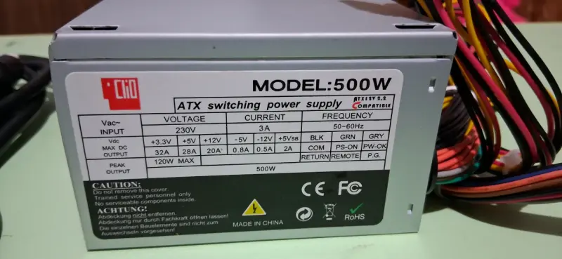 Fuente de Poder ATX 500W Clio