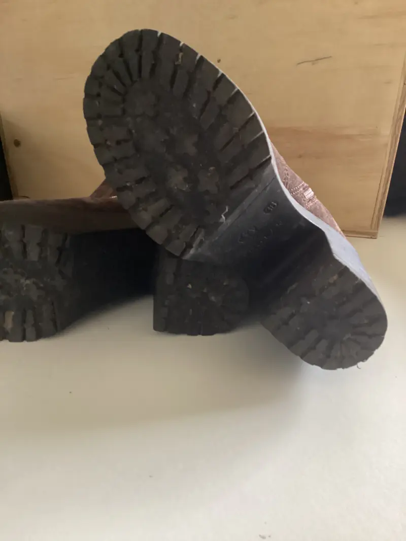 Botines de tacón alto marrones con cierre lateral - 3