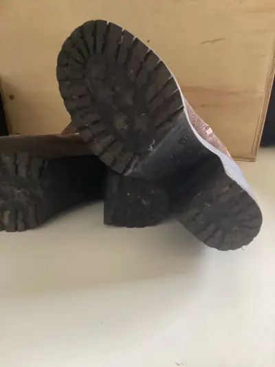 Botines de tacón alto marrones con cierre lateral - miniatura 3