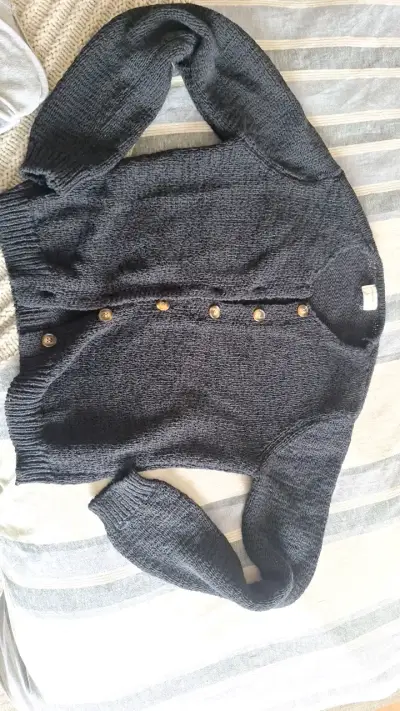 Cardigan de punto negro Umbrale para mujer - miniatura 1