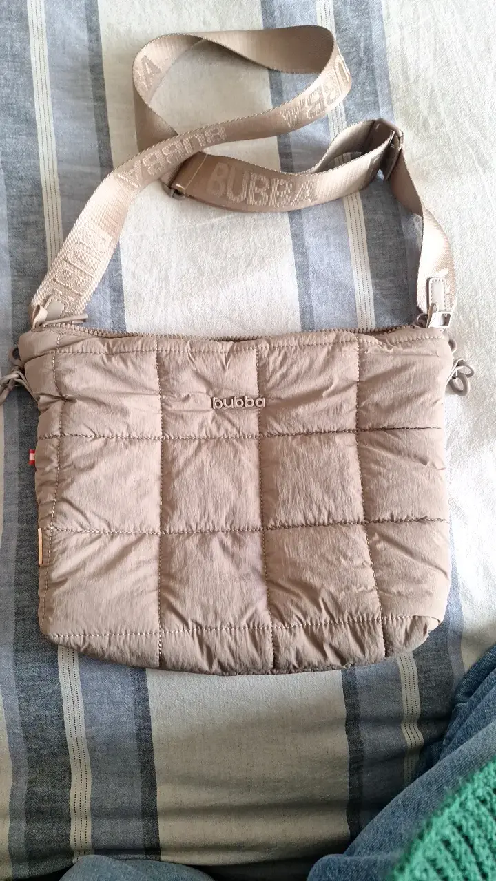 Bandolera acolchada Bubba beige - 1