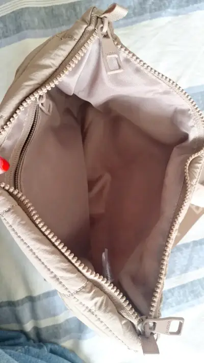 Bandolera acolchada Bubba beige - miniatura 2