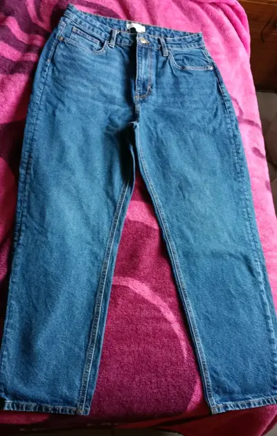Jeans azules de mezclilla para mujer H&M - miniatura 1