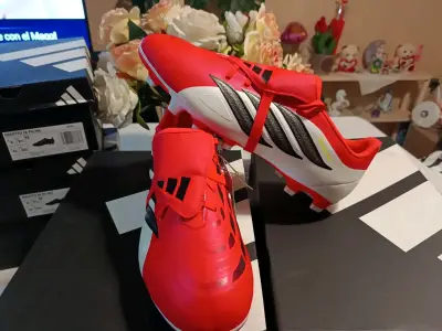 Botines de fútbol Adidas Goletto IX FG rojos - miniatura 1