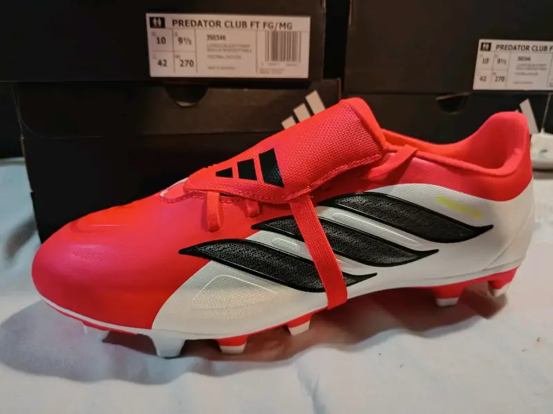 Botines de fútbol Adidas Goletto IX FG rojos - 2