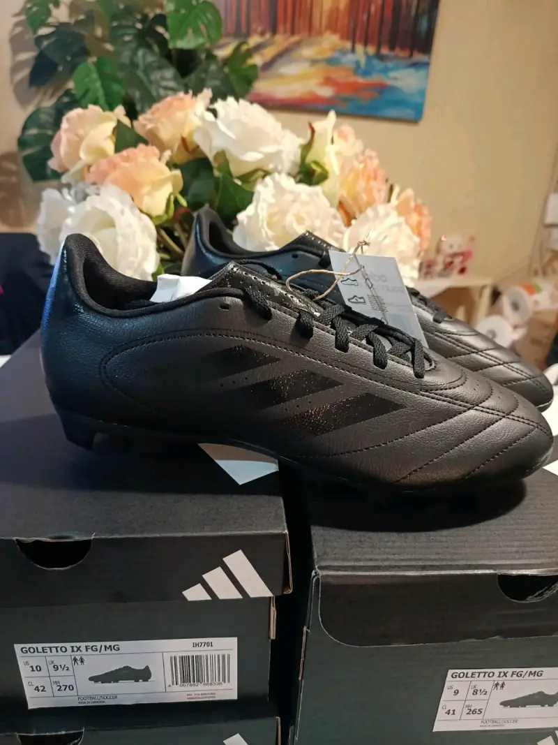 Botines de fútbol Adidas Goletto IX FG rojos - 3