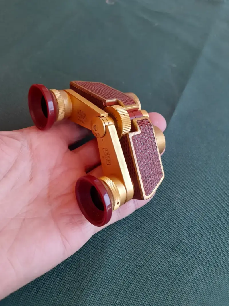 Binoculares C Zeiss Alemanes Antiguos Ench Oro Uni - 3