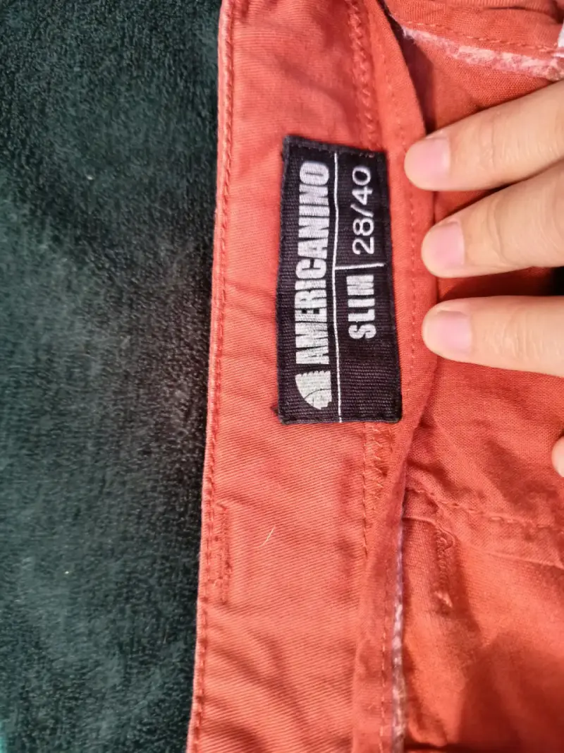 Pantalones color terracota Americano Slim - 2
