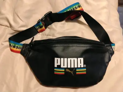 Riñonera negra Puma con correa multicolor - miniatura 1
