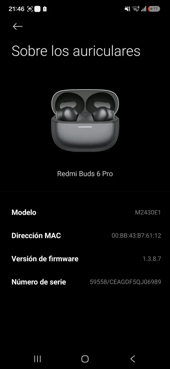 Auriculares Inalámbricos Redmi Buds 6 Pro con Cancelación de Ruido - 3
