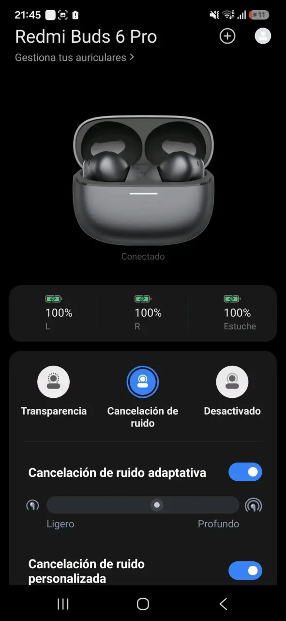 Auriculares Inalámbricos Redmi Buds 6 Pro con Cancelación de Ruido - 4