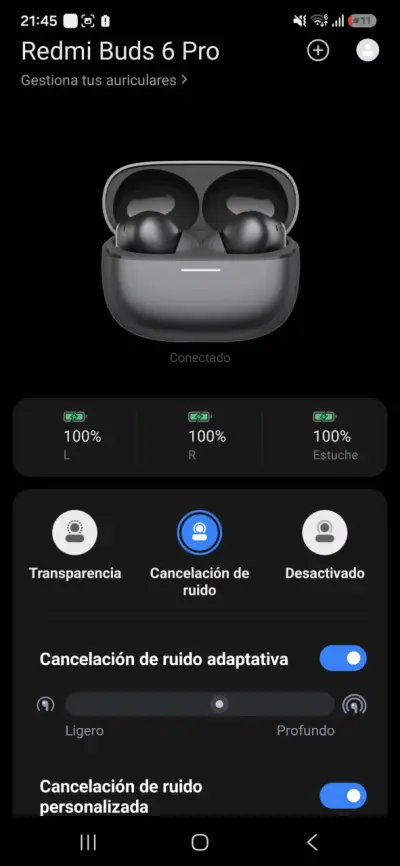 Auriculares Inalámbricos Redmi Buds 6 Pro con Cancelación de Ruido - miniatura 4