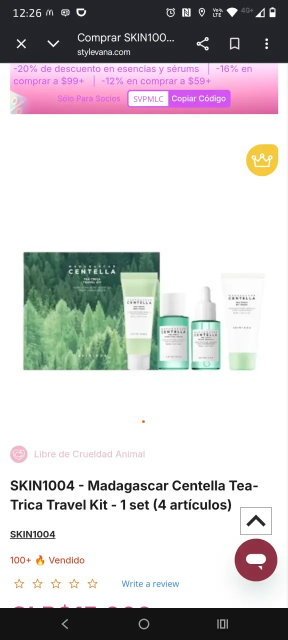 Kit de Viaje SKIN1004 Madagascar Centella Tea-Trica - 1