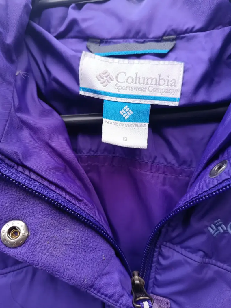 Chaqueta morada Columbia Talla S - 4