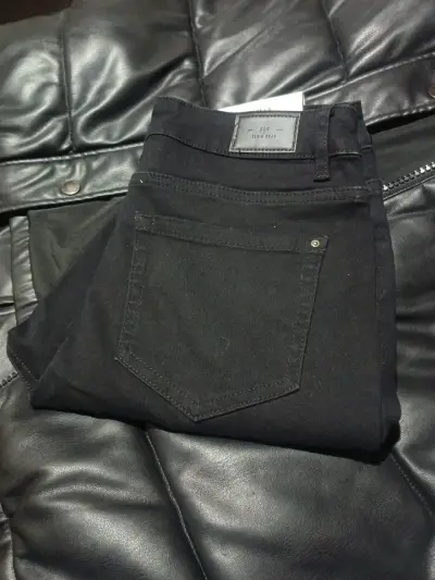 Jeans negros ajustados para mujer talla 40 - miniatura 1