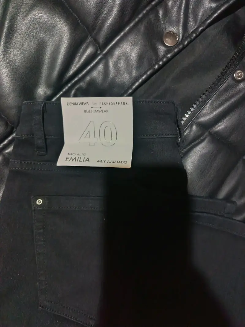 Jeans negros ajustados para mujer talla 40 - 2