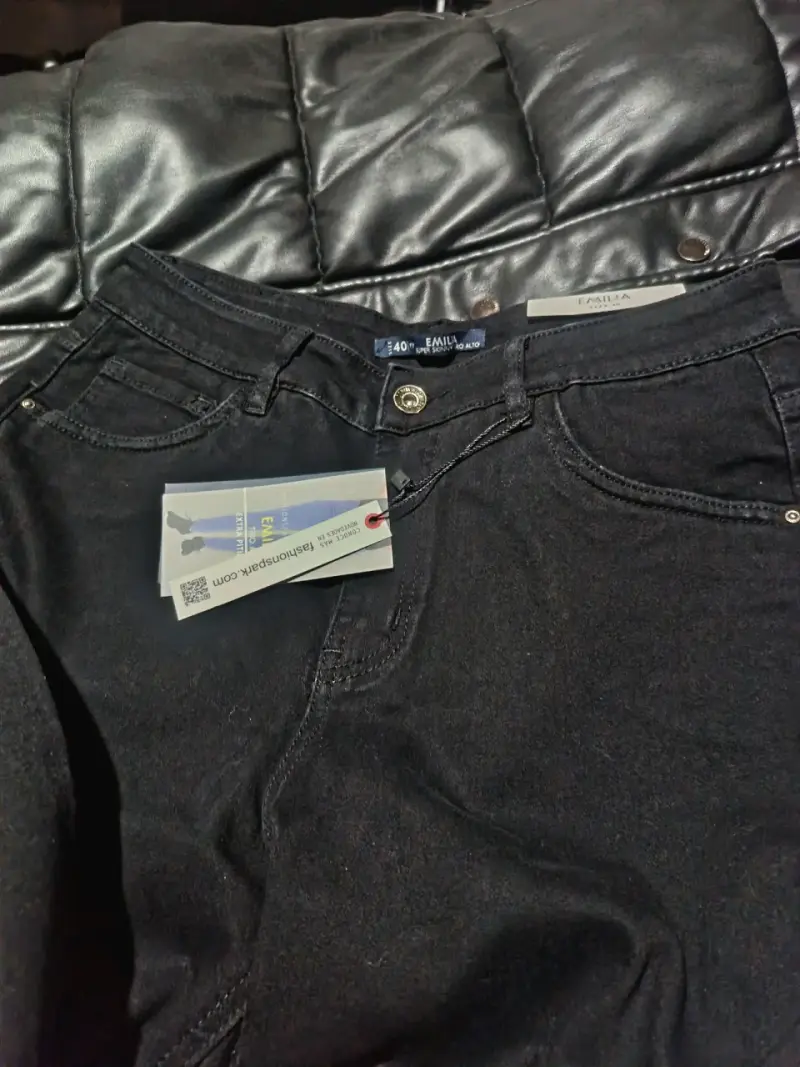 Jeans negros ajustados para mujer talla 40 - 3