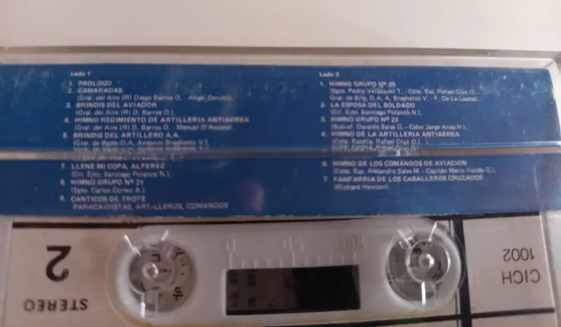Cassette Fuerza Aérea de Chile Himnos y Poemas - 3