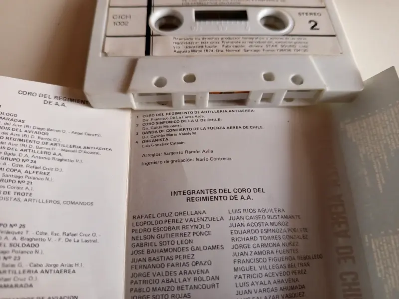Cassette Fuerza Aérea de Chile Himnos y Poemas - 5