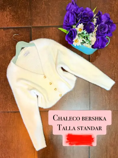 Chaleco blanco Bershka talla estándar - miniatura 1