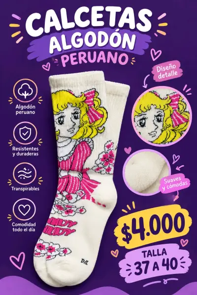 Calcetas de Algodón Peruano con Diseño Animado - miniatura 6