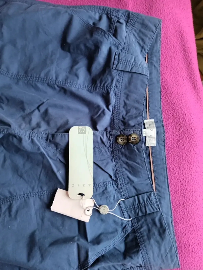 Pantalones cargo azul marino para mujer talla 42 - 2