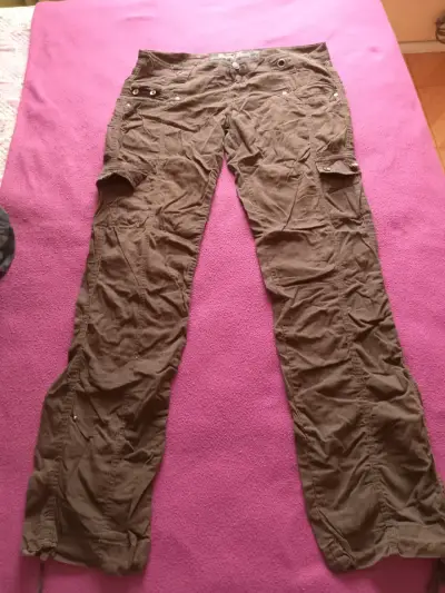 Pantalones cargo marrones de mujer talla 42 - miniatura 1