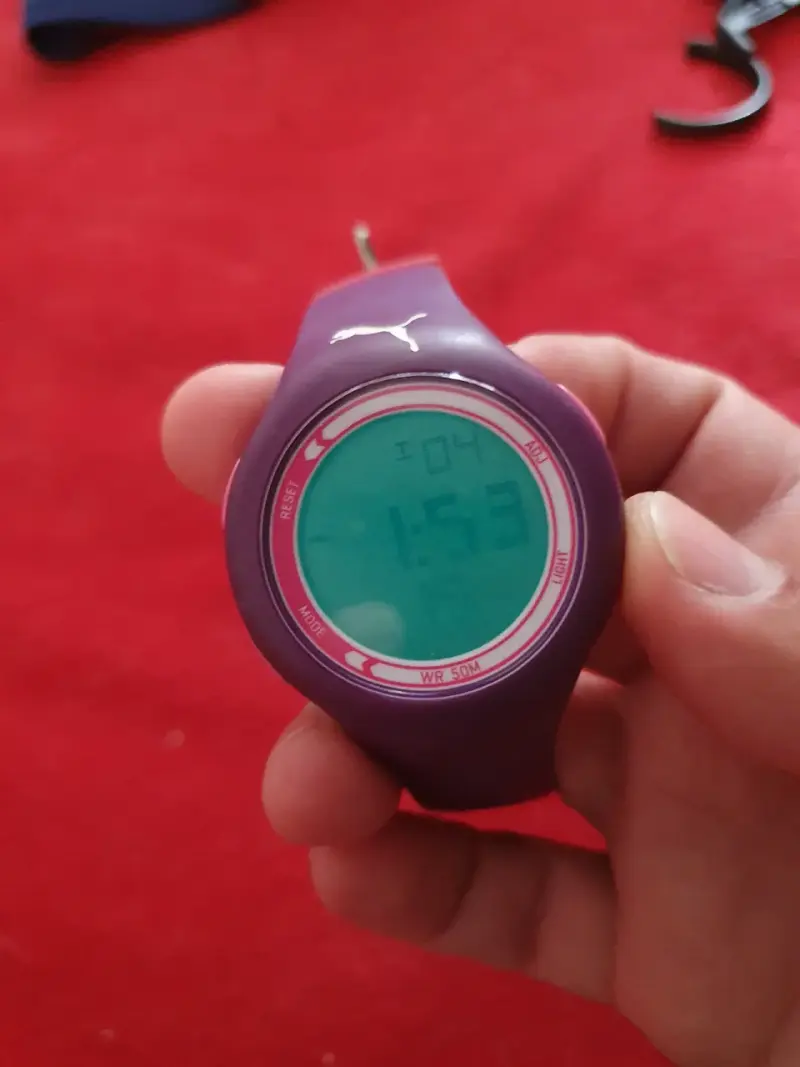 Reloj digital deportivo púrpura Puma - 6